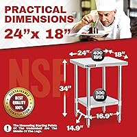 Vista 6 de DuraSteel - Mesa de trabajo de acero inoxidable para alimentos (grado comercial)