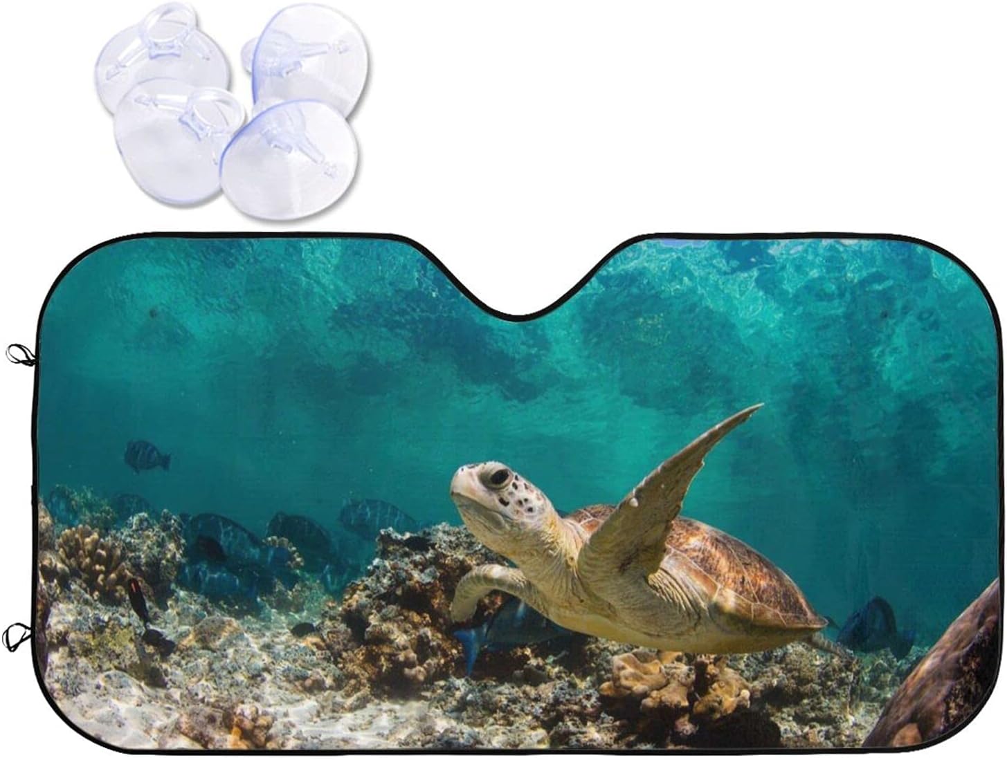 Sea Turtles Car Windshield Sun Shade Blocks Uv Rays Sun