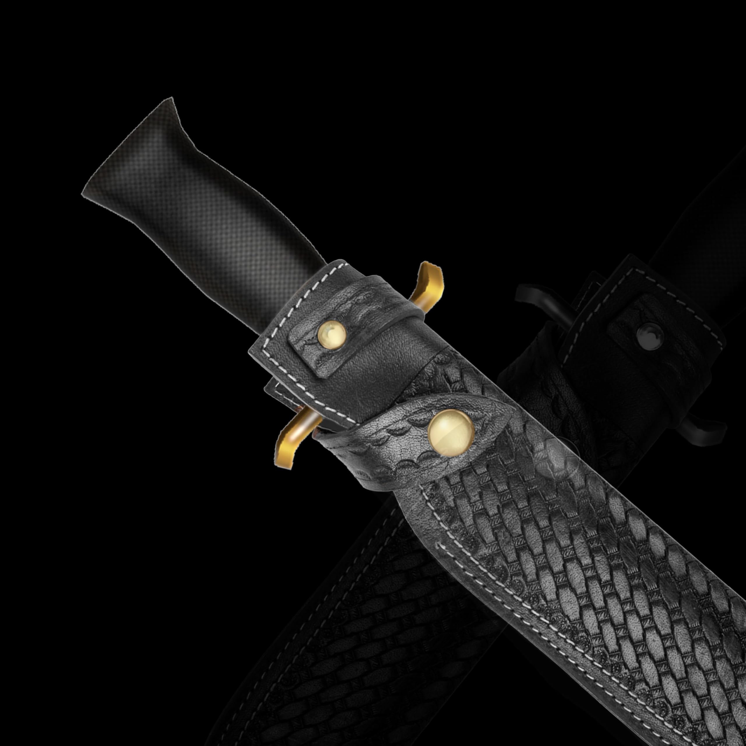 Hulara_Custodia in vera pelle Foderi per coltelli fatti a mano in vera pelle con passante per cintura Porta coltelli tascabili per cintura 4,7 "Lama adatta per fondina per coltelli