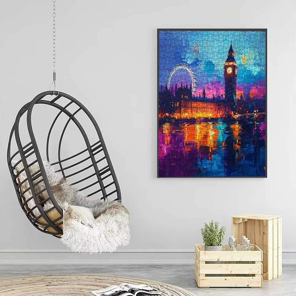 Puzzle 4000 sztuk, diabelski młyn Big Ben dla dorosłych 4000, drewniane puzzle, klasyczne gry edukacyjne, niemożliwe wyzwanie, rodzina gier, kreatywny prezent DX0YL1-708