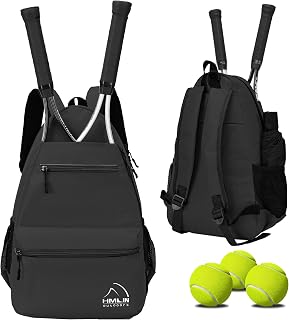 Tennis Bag Tennis Backpack for Women Men 2 Rackets Pickleball Bag with Shoe Compartment to Hold Tennis Racket, Pickleball Paddles, Badminton Racquet, Squash Racquet, Balls