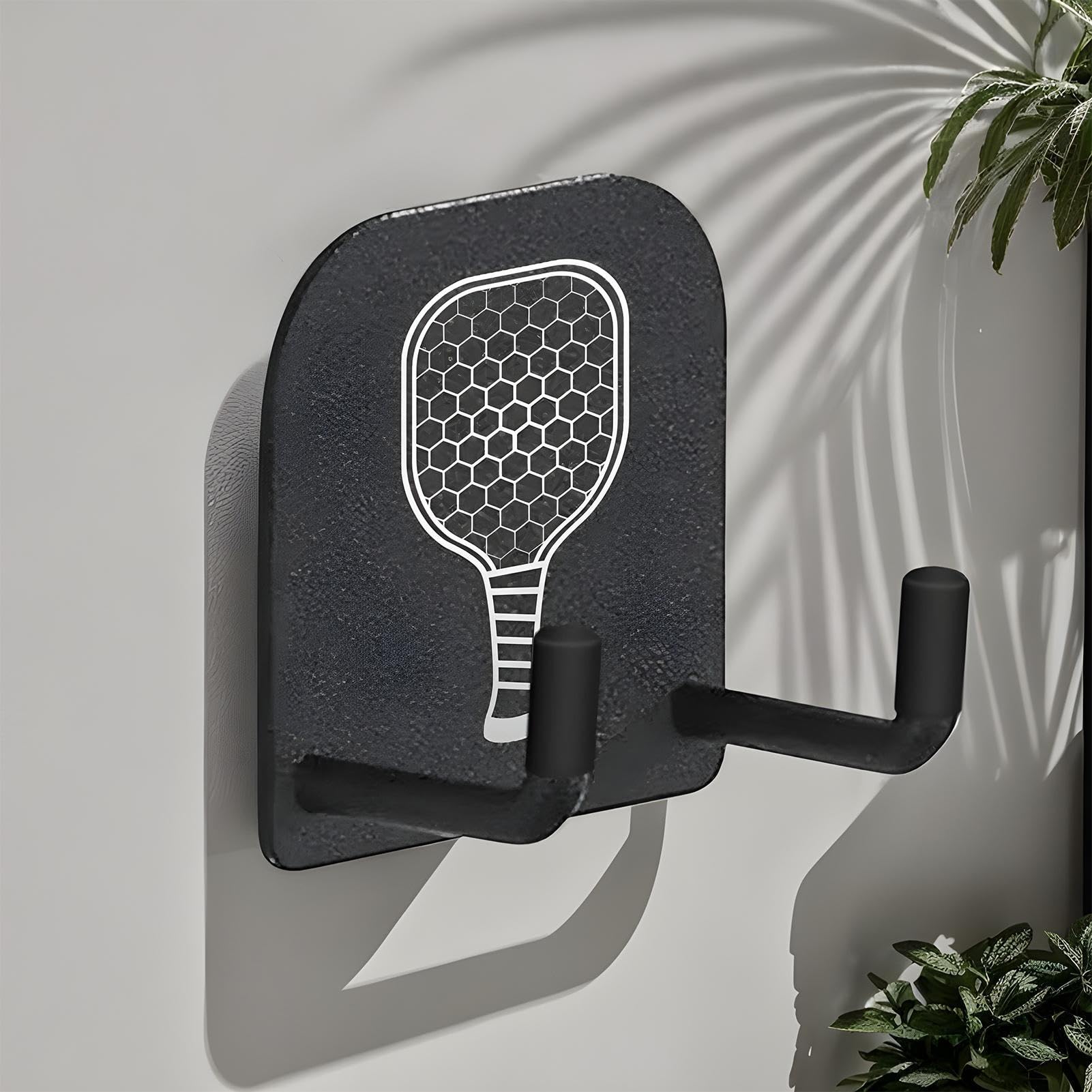 Genérico Soporte para Palas de Pádel Pickleball,Colgador para Raquetas | 2 Unidades Soporte Sin Taladros Para Raquetas Para Gimnasios Domésticos Sótano Garaje — view 8