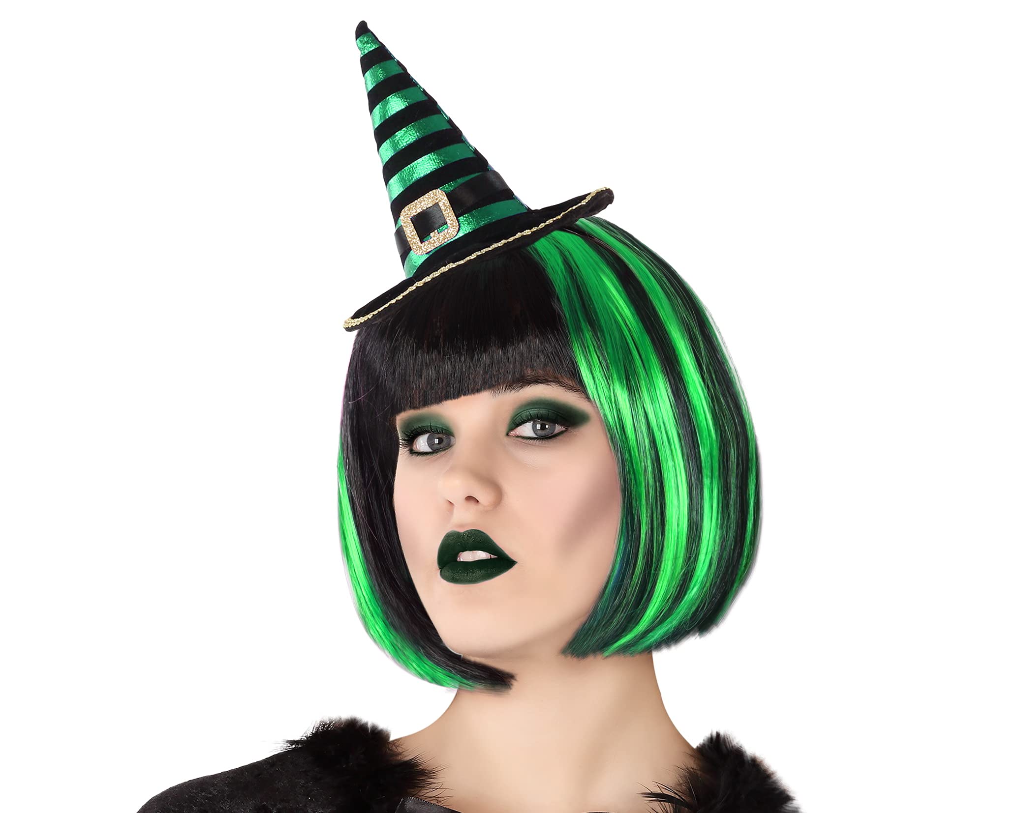 Atosa 62671 Mini Striped Witch Hat, Multicoloured