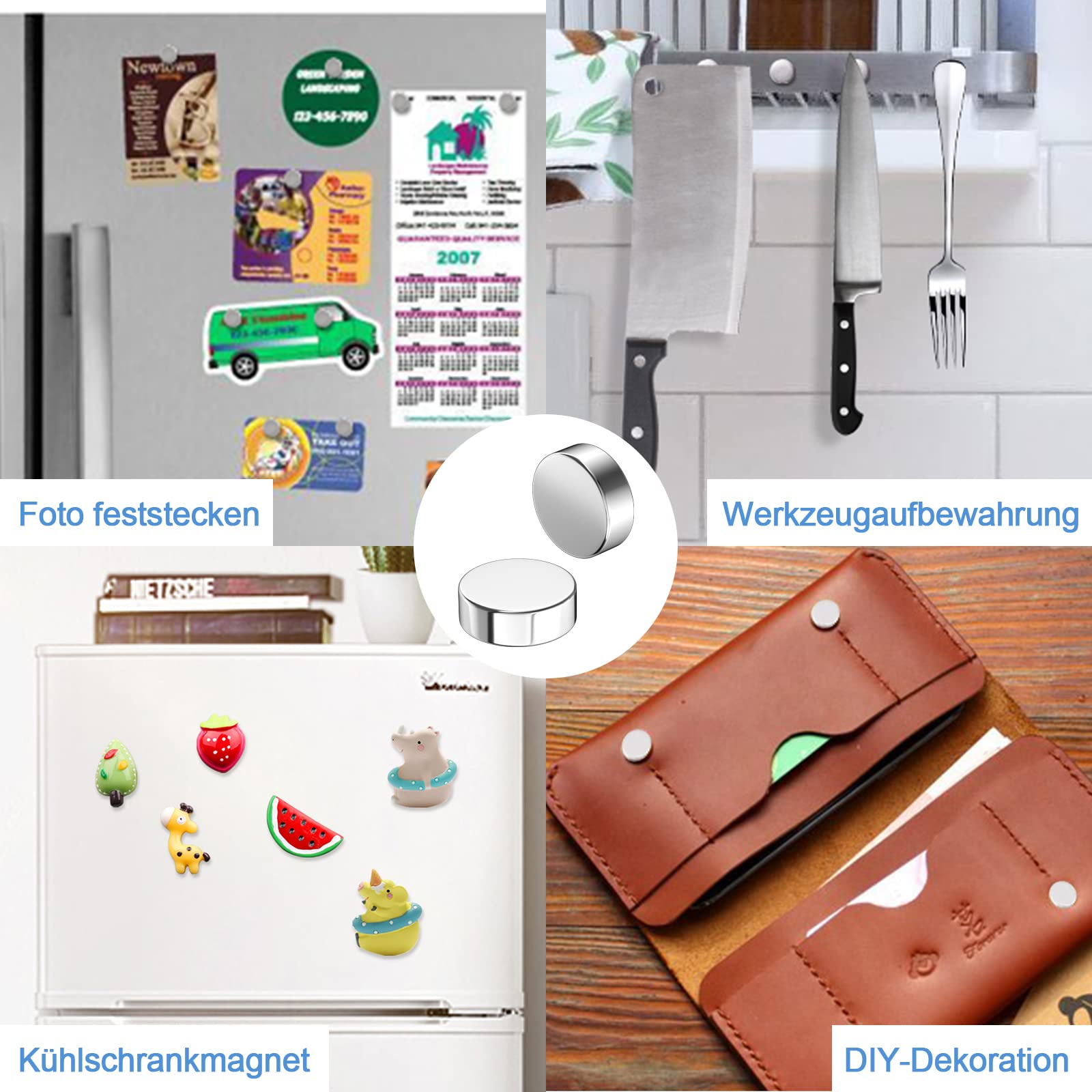 34 Magneti Neodimio Piccoli E Potenti - Per Frigorifero E Lavagne - Foto 9