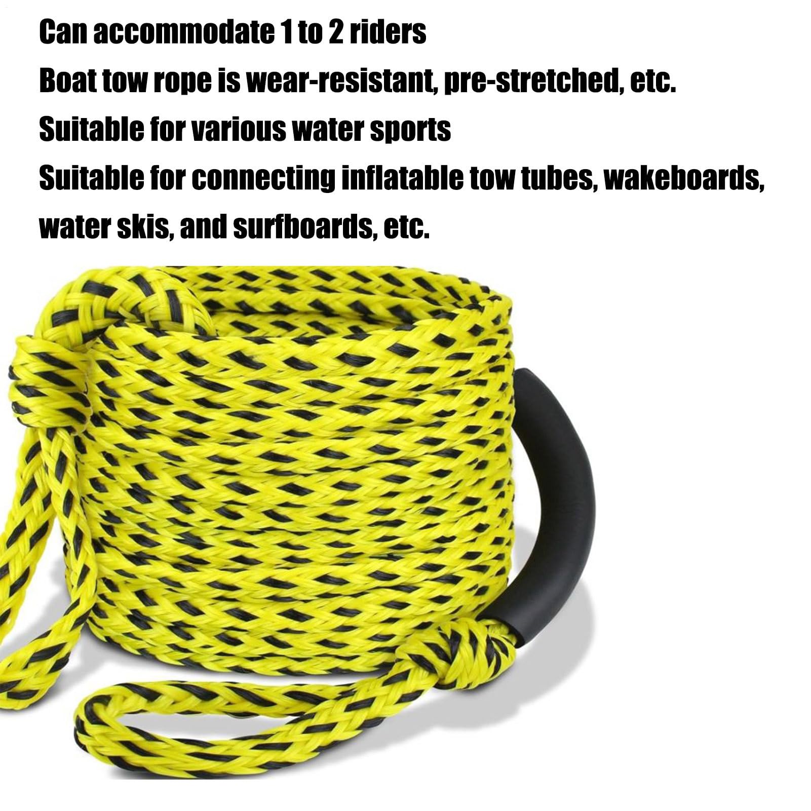 Corde de Remorquage pour Bouée Tractée, Corde de Remorquage de Bouée Flottante Robuste, Accessoire Fitness pour Activités Nautiques Natation Snorkeling Wakeboard Plage