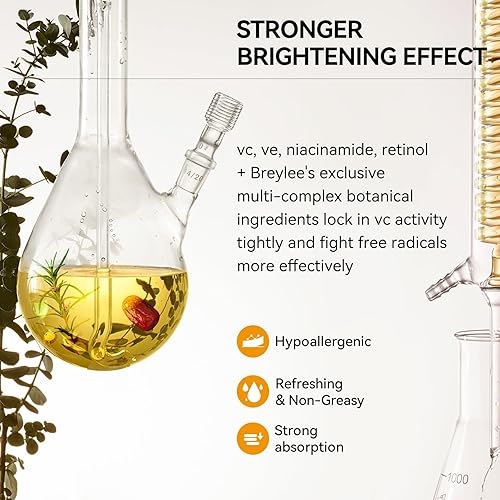 Miniatura 3 de Suero de Vitamina C para la cara, suero hidratante Breylee con 30% de vitamina C, suero hidratante para el cuidado de la piel, suero facial de