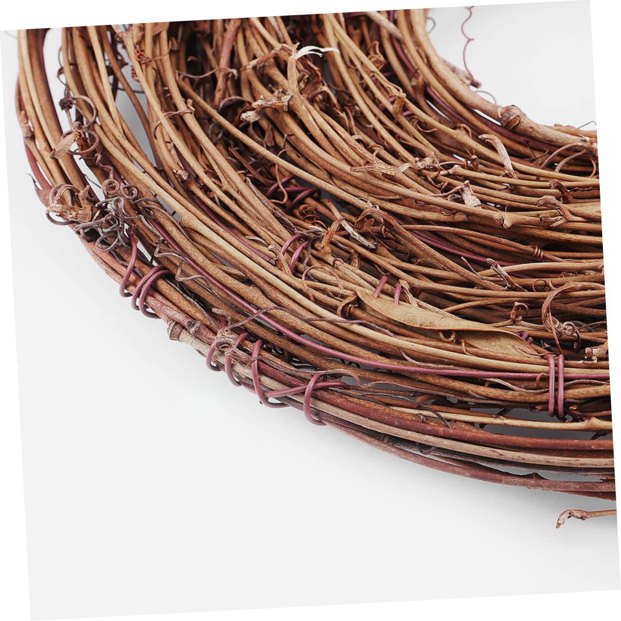 COLLBATH Ratán Natural para Manualidades y Bricolaje 4.6 m por Rollo De Vid Natural Decoración Navideña para Hogar y Fiestas Paquete De 2 Rollos