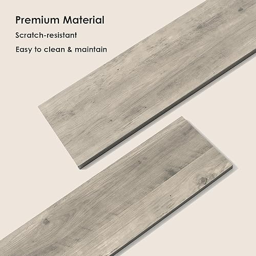 Miniatura 8 de DINZI LVJ Estantes largos de pared, estantes flotantes grandes de 23.6 pulgadas, juego de 2, estante de exhibición de granja montado en la pared