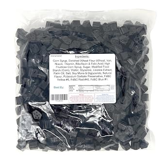 YANKEETRADERS Black Licorice Bites 40 OZ. Bag
