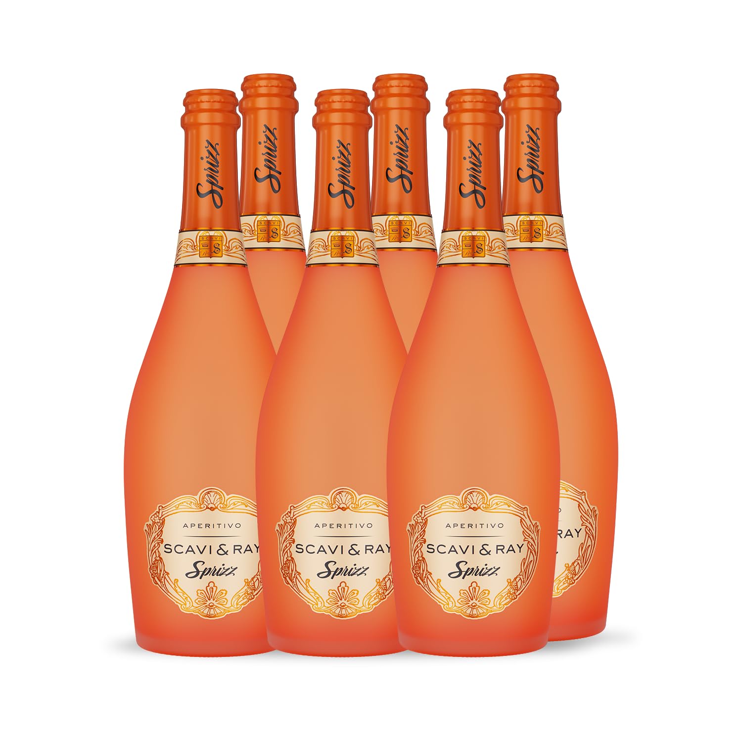 SCAVI & RAY Sprizz Aperitivo – 6 x 0,75l mediterraner Cocktail mit spritziger Grapefruit & Blutorange, 5,5% Vol. Alkohol – der Partybegleiter für gesellige Runden oder als Aperitif