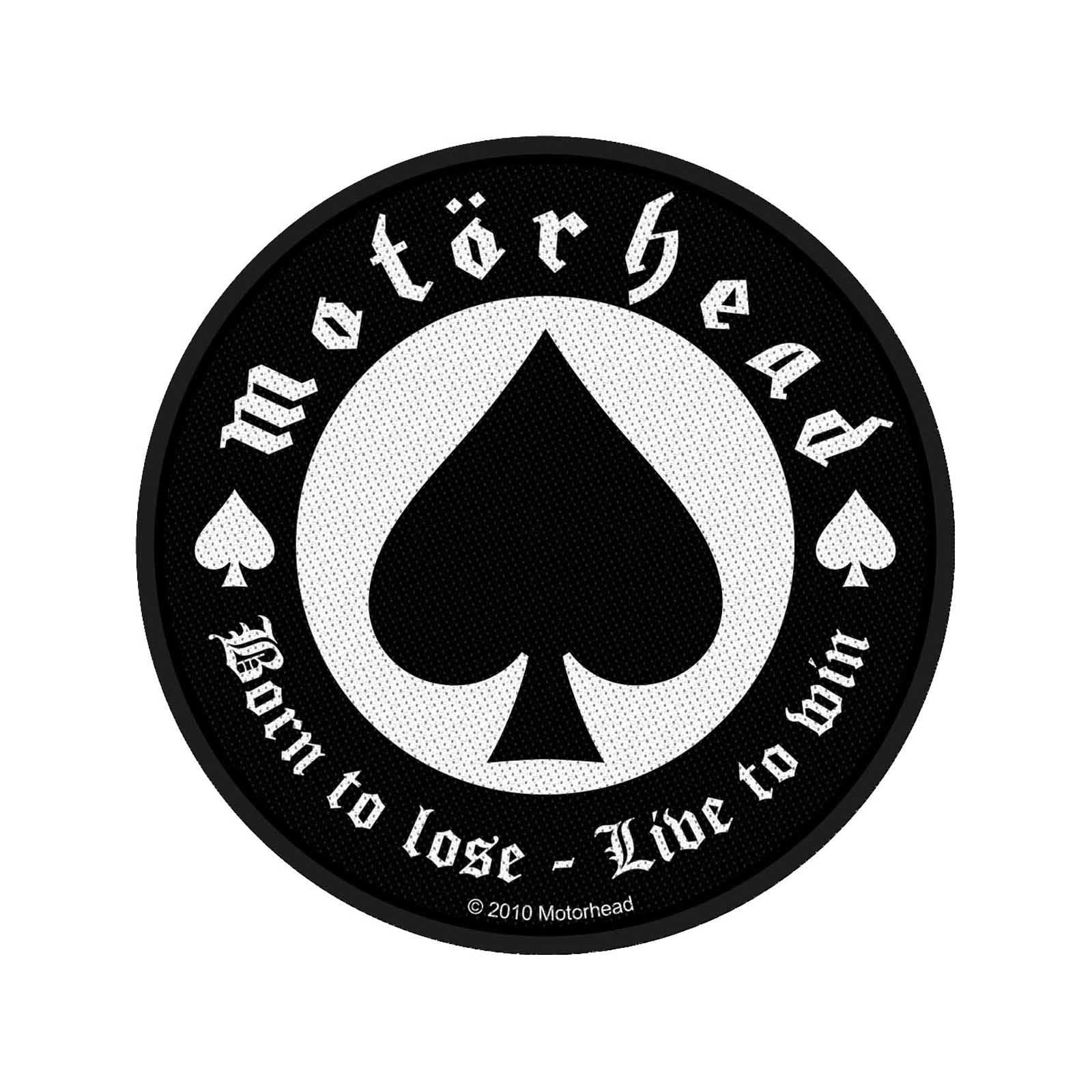 Motorhead Targhetta vivigade toppa Born To Lose 9,4 x 9,4 cm