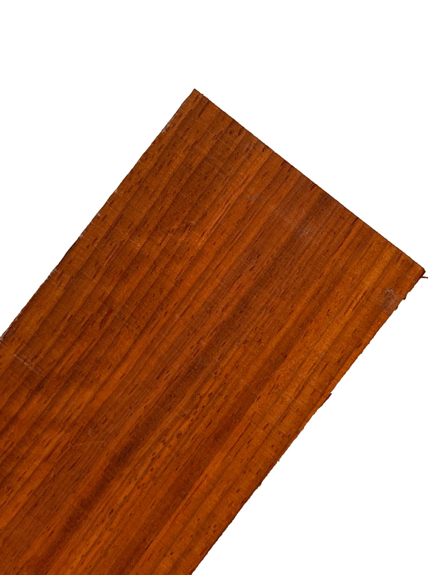 Quart De Cygne En Bois De Padauk épais 32 X 6 X 2 Cm - Pièce Unique Séchée Au Four