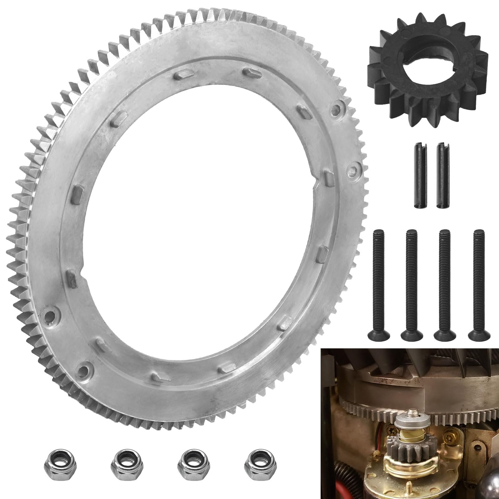 696537 Anello del volano compatibile con tosaerba B&S Toro Cu-b Cadet Cr-aftman S-tens 28P777 28N777 28N707 Sostituire 392134 399676 150-435 31-056 280104