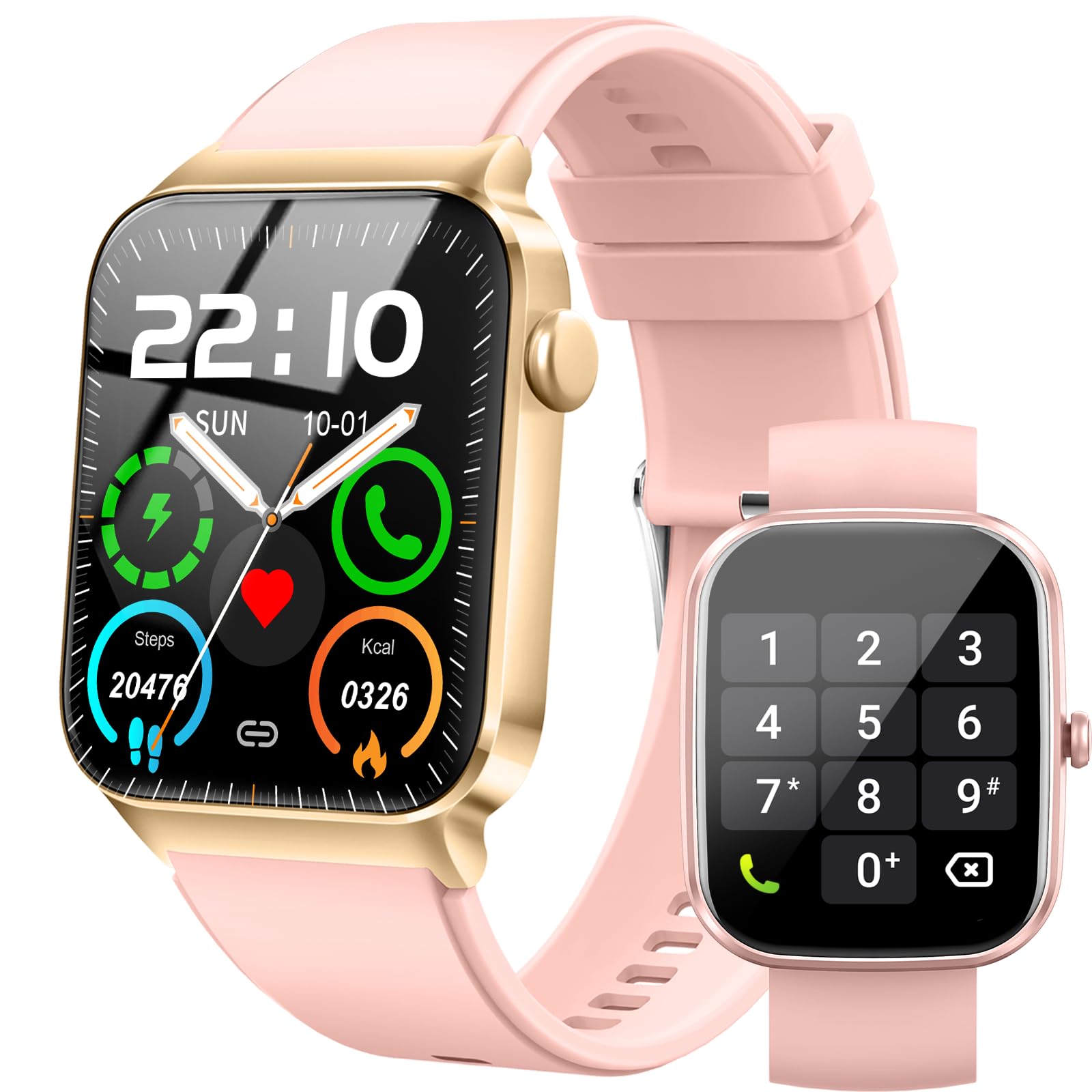 2026 Smart Watch for Men Women, 24/7 Healthy Fitness Tracker, HD 1.85" Fitness Watch with Sleep Monitor, Heart Rate/SpO2/24+ Sports/Step Tracker/150+ Watch Faces Activity Trackers for Android, iOS