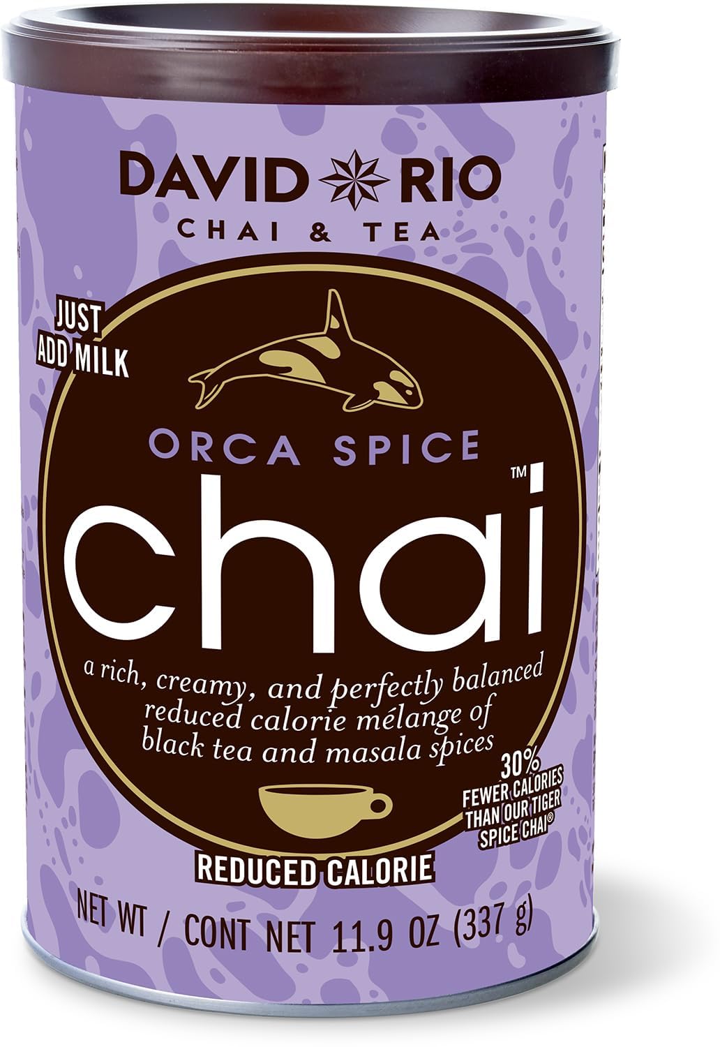 DAVID RIO Orca Spice™ Reduced Calorie Chai (Etichettatura ITA) 337g