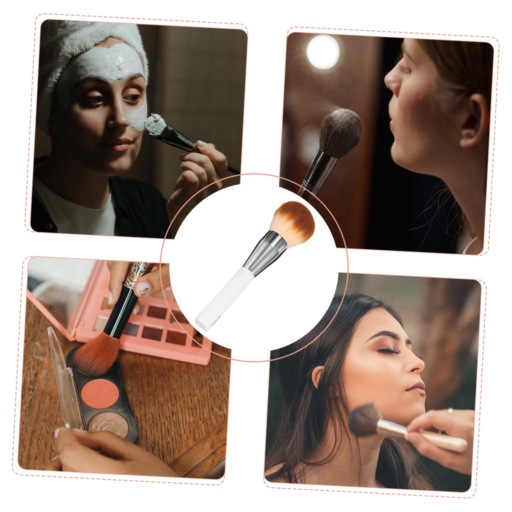 FOMIYES Makeup Brush Collection Synthetic Hair Brush for Foundation Contour Professional Blending Tool