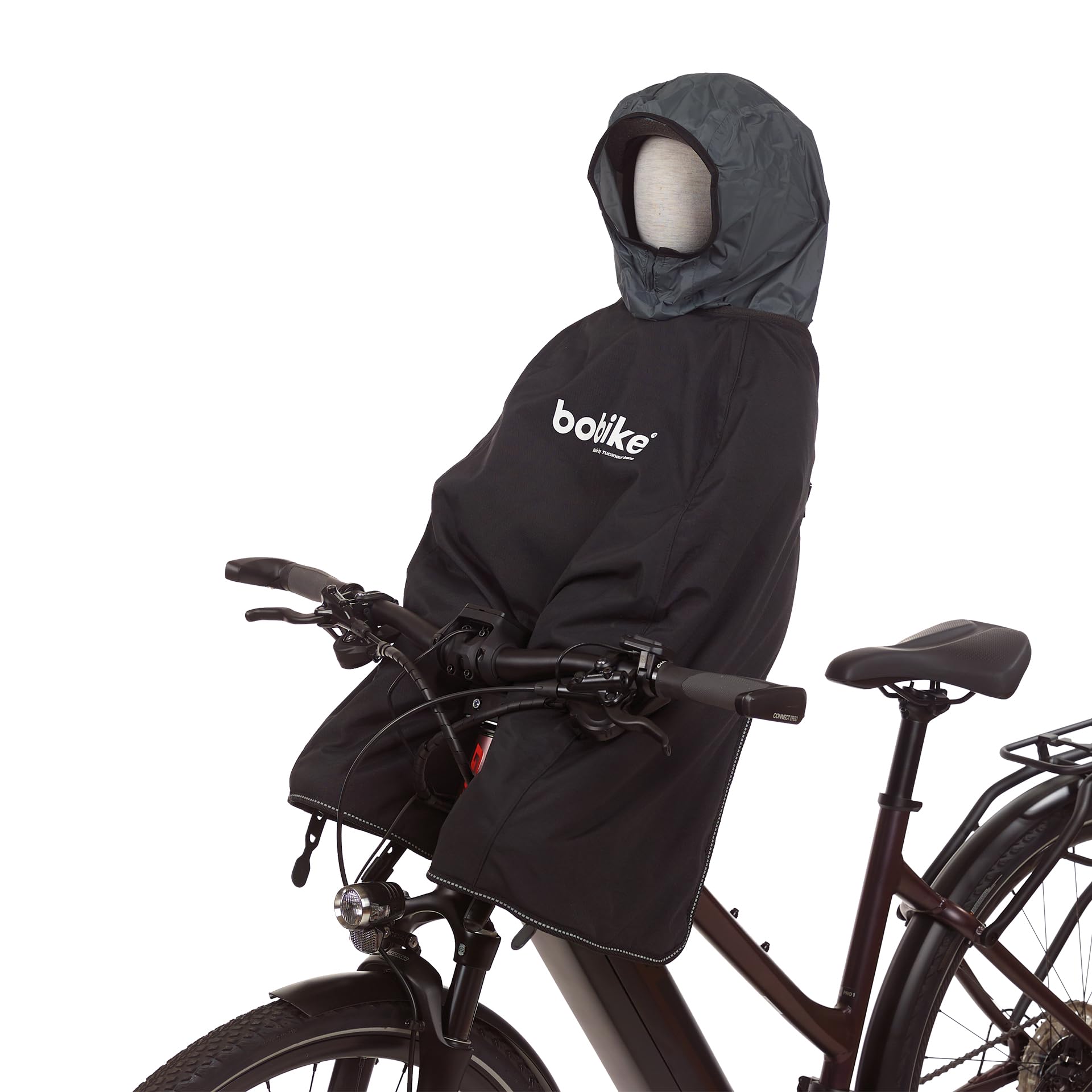 BOBIKE 8015300262 - Wasserdichter multifunktionaler Thermobezug für Kinder und Stuhl, um Ihr verstellbares Baby warm und trocken zu halten, von Tucanourbano in Farbe Schwarz