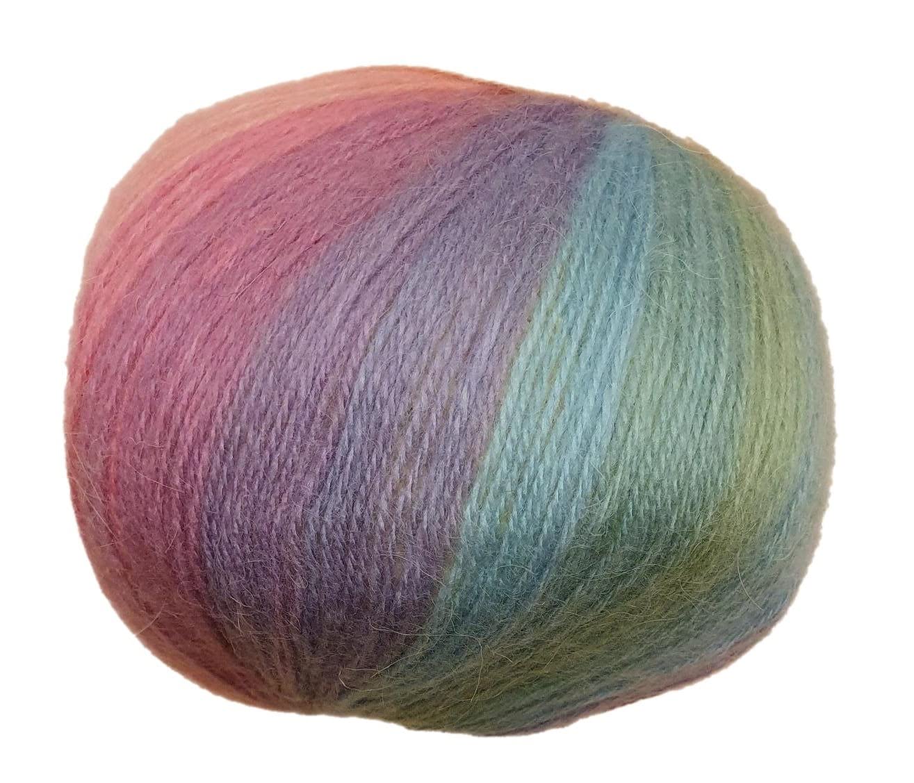 Shhhhhhhh DK 20% Wool Brushed Rainbow Knitting Crochet (SH05)