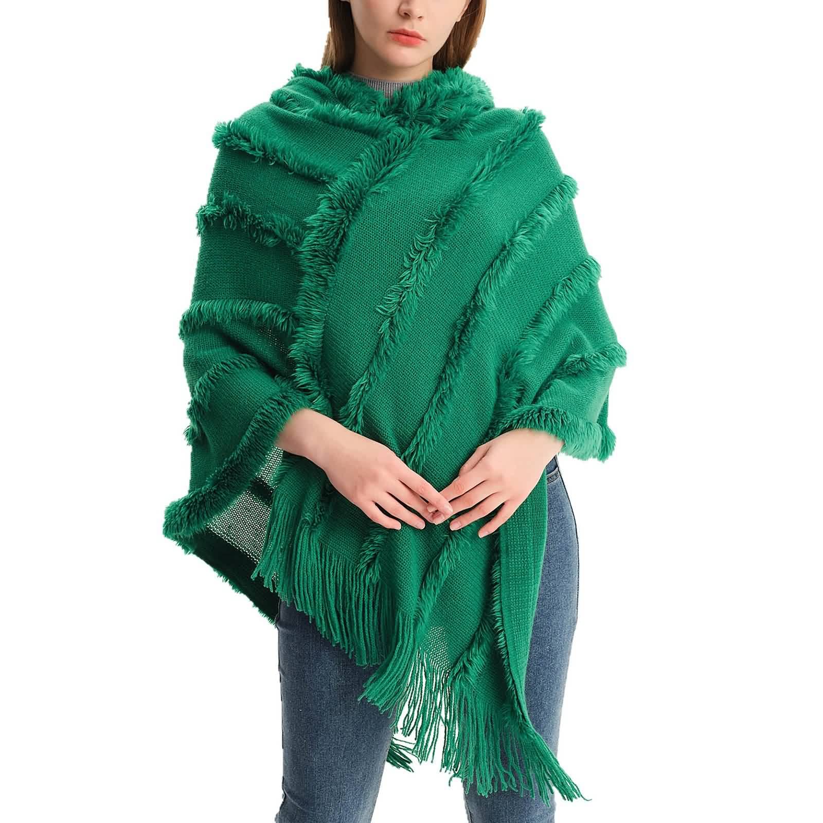 Bufanda de invierno para mujer, sensación de cachemira, bufandas de acrílico con capucha, accesorios de ropa cálida, regalo