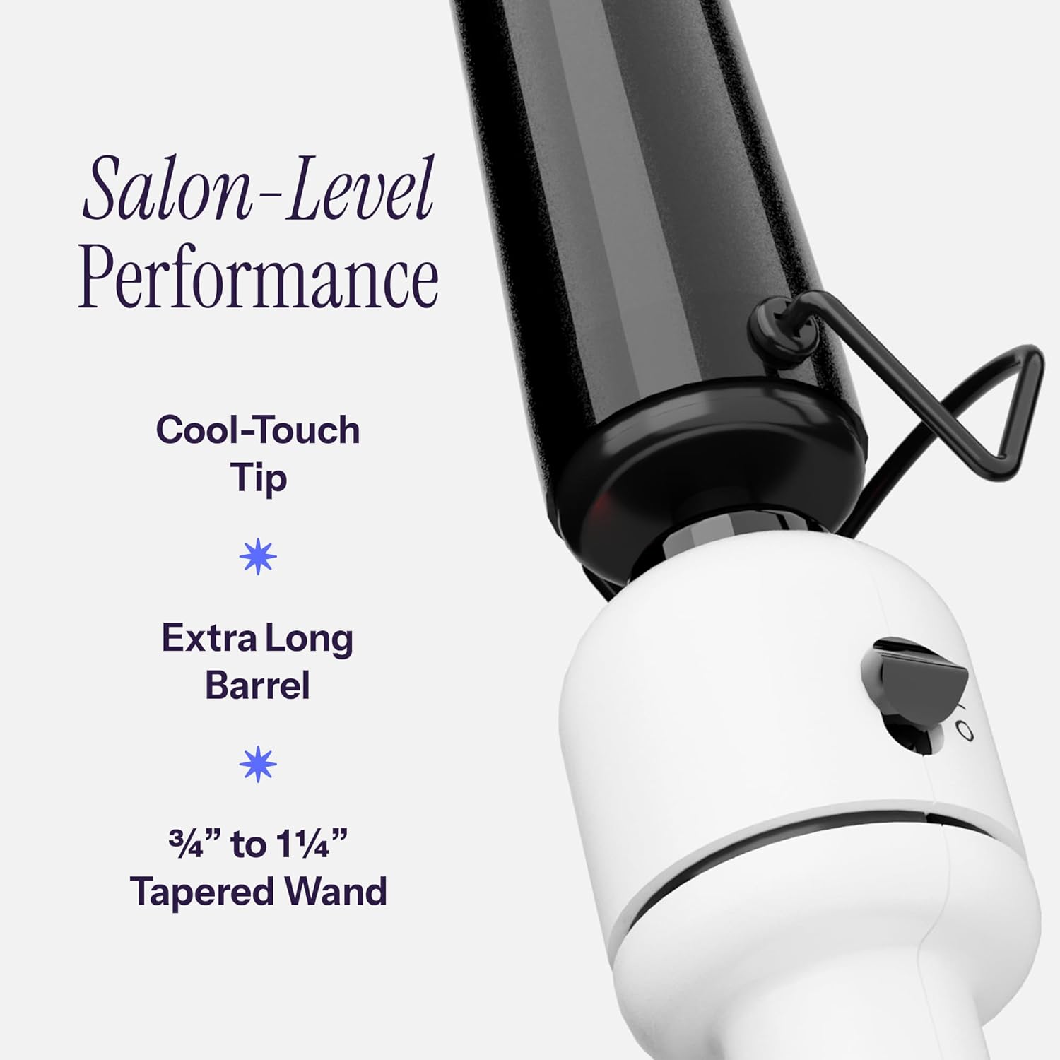 HOT TOOLS Professional Nano Ceramic Extra Long Tapered Curling Iron for Shiny Curls, 3/4 to 1 1/4 Inches - Image 3