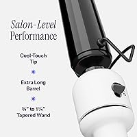 Vista 3 de HOT TOOLS Professional Nano Ceramic Extra Long Tapered Curling Iron for Shiny Curls, 3/4 to 1 1/4 Inches