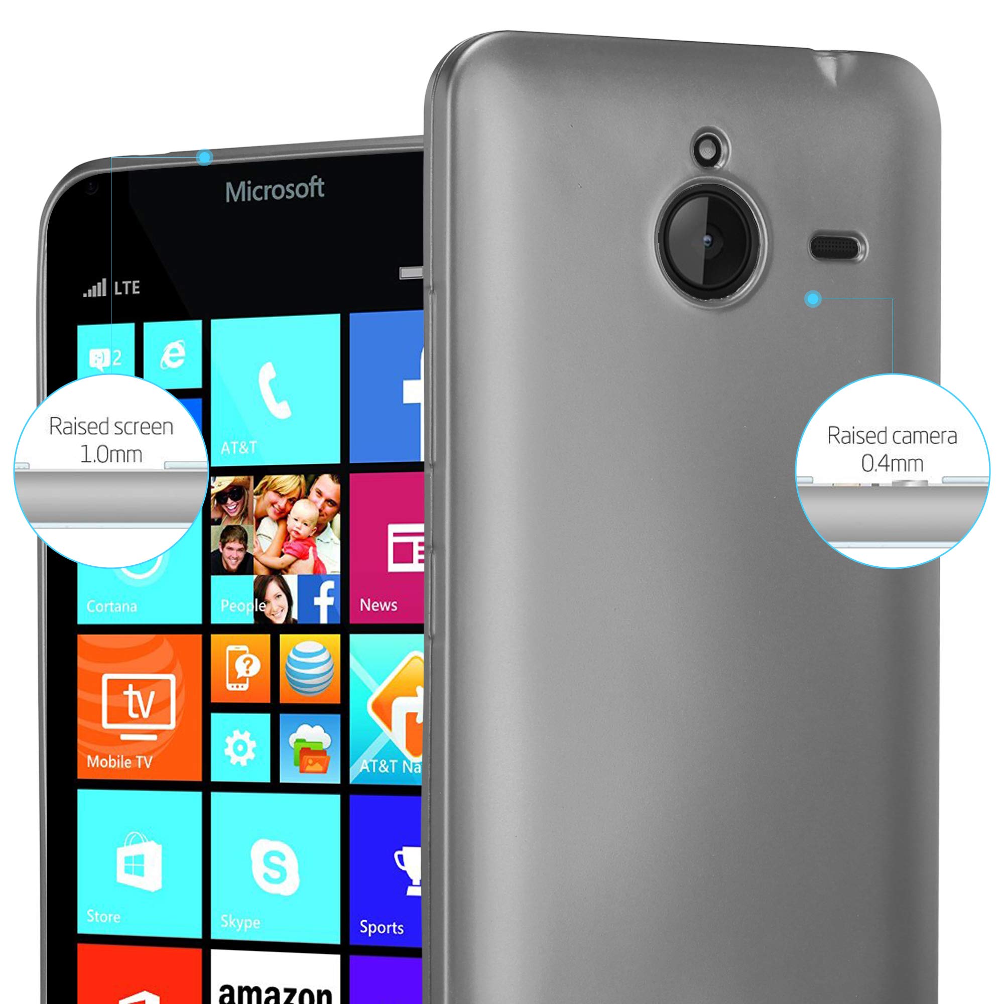 Cadorabo Custodia Compatibile Con Nokia Lumia 950 In Oro Rosa Metallico