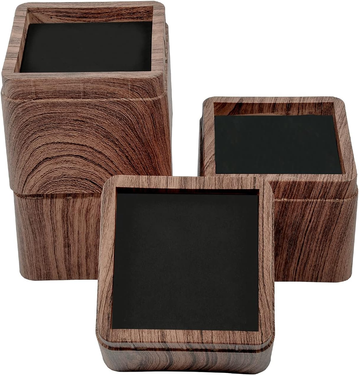 BTSD-home 8 Pack Bed Risers 4 pcs 3 Inch Couch Risers and 4 pcs Furniture Risers