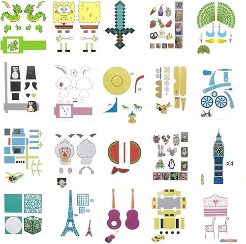 40 patrones de moldes de dibujo para impresora 3D, plantillas de papel para bolígrafo de impresión 3D, papel de impresión de plantilla de graffiti