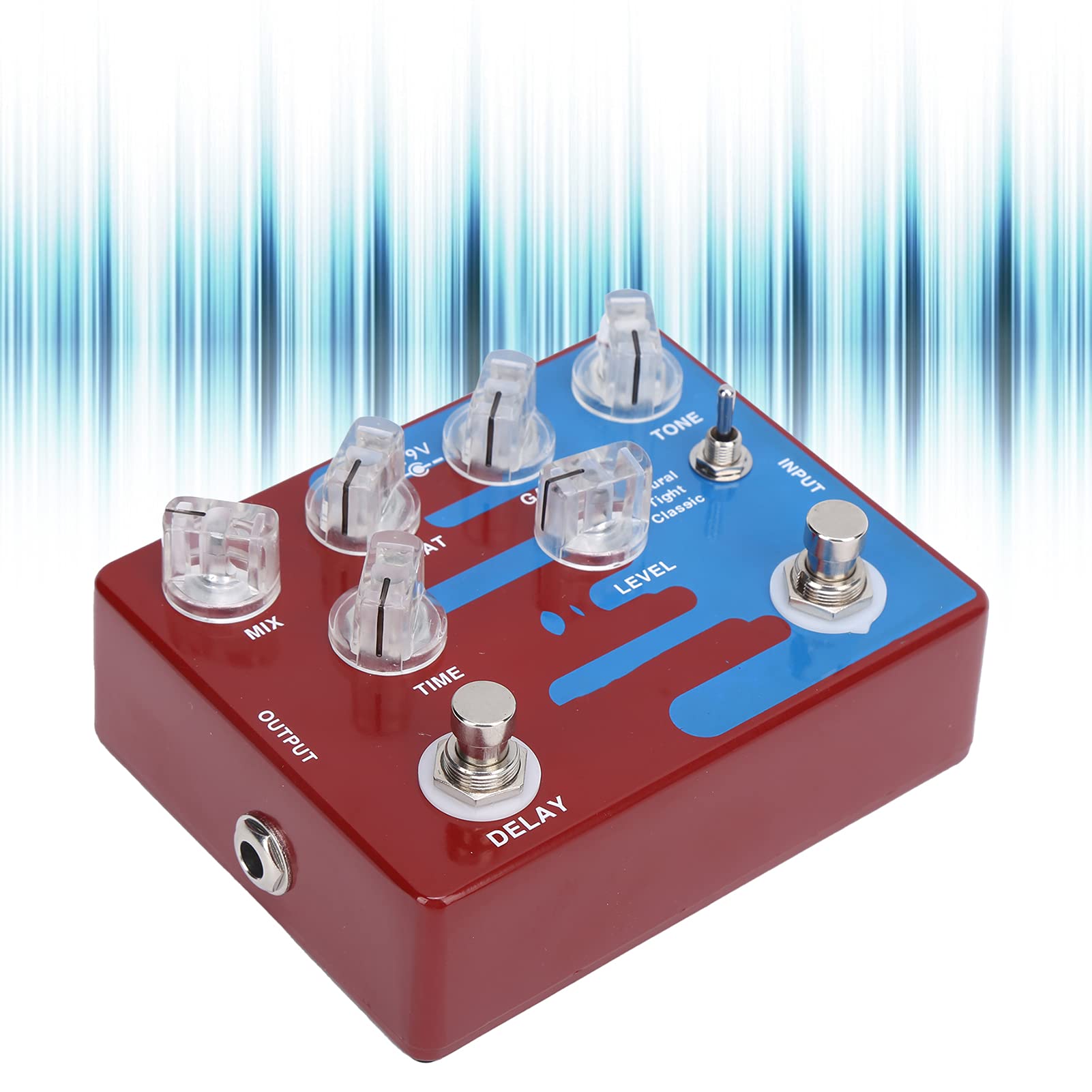 CP-68 Pedał Efektów Gitarowych Distortion Delay z Modułem Natural Chorus, dla Entuzjastów Gitary, Odporny na Zużycie