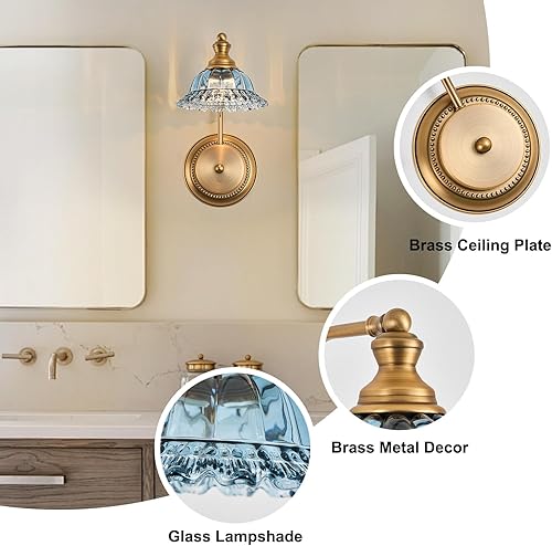 Miniatura 4 de Luz de tocador (gris azul, 1 luz)