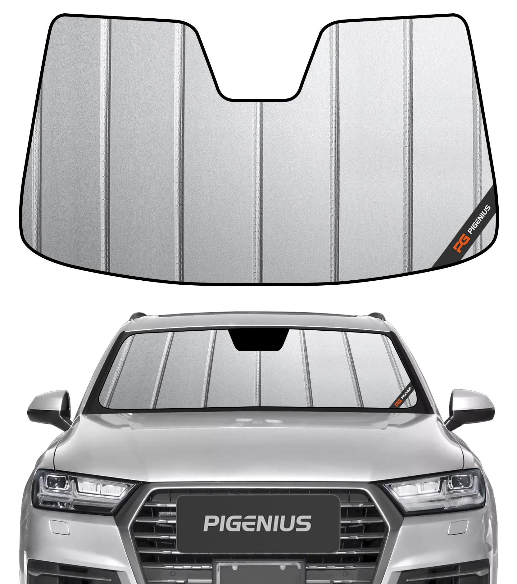 Windshield Sunshade for Audi Q7 2017-2019 Front Window Sun Shade - Safeguard
