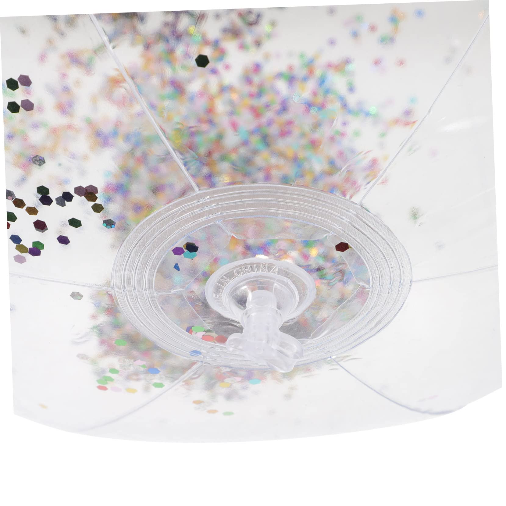 HANABASS 1 Set Inflatable Glitter Beach Ball Sequin Ball for Summer Pool and for Garden Birthday Celebrations