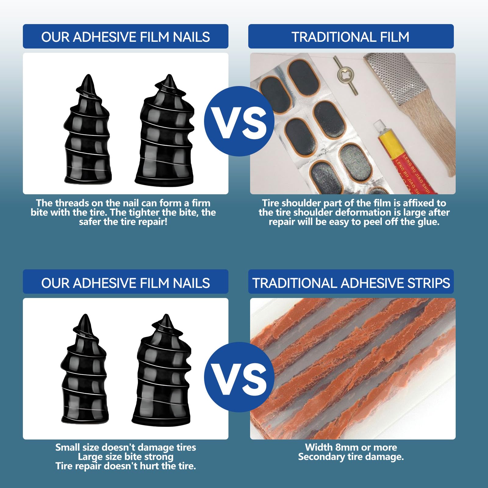 Tire Repair Glue Rubber Cement for Sidewall Fixes Suitable for Car Motorcycle Bike Jeep Off-Road Truck Tractor 20ML — view 6