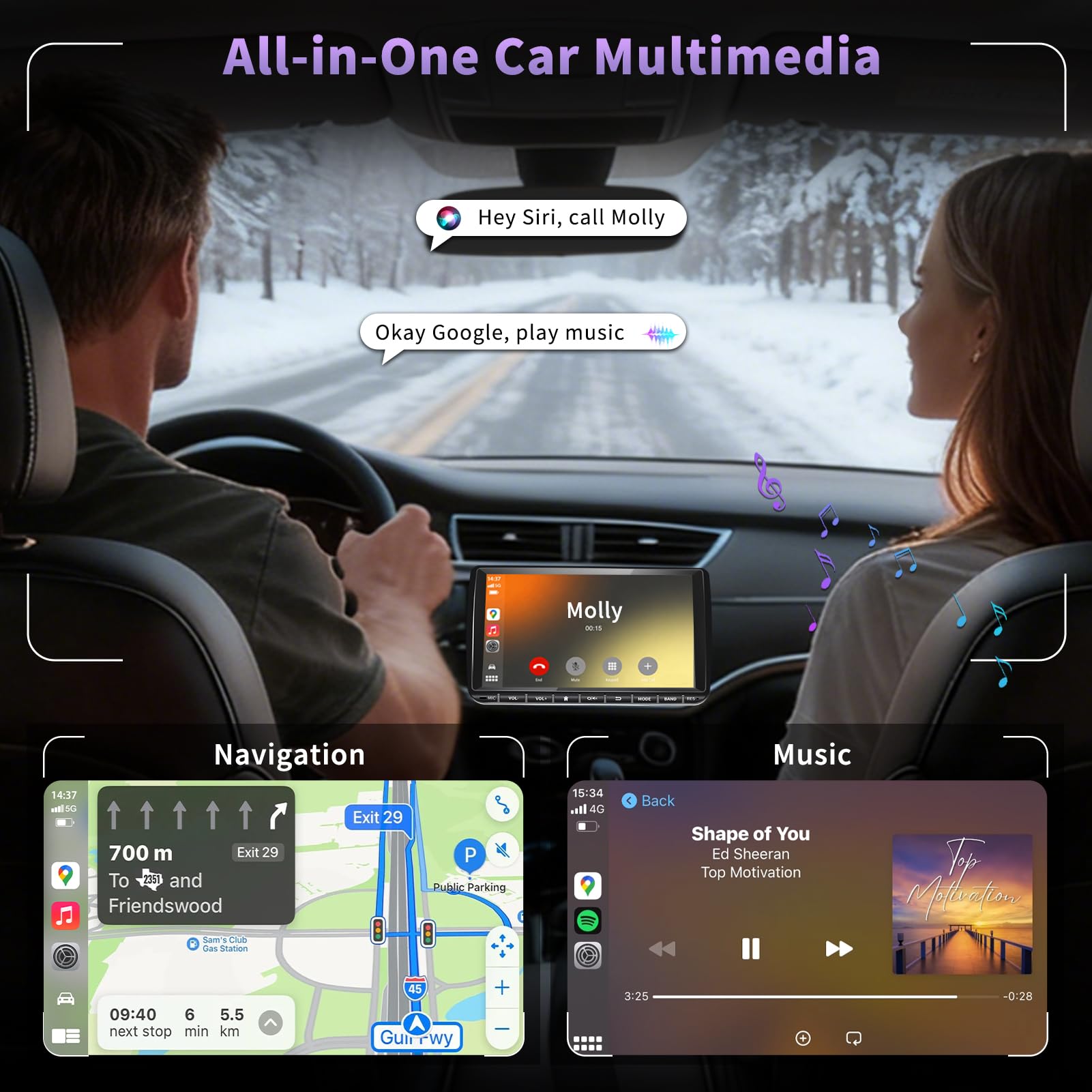 URVOLAX DAB+ Autoradio mit Bildschirm für VW Skoda Seat: 9 Zoll Doppel DIN Radio mit Wireless Apple CarPlay Android Auto - Linux Auto Radio für Golf 5 6 T5 Polo 6r Caddy Touran Passat Tiguan Fabia