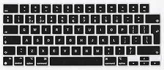 Se7enline Compatible with 2021 2022 2023 MacBook Pro 14 inch & 16 inch & MacBook Air 13.6 inch 15.3 inch Keyboard Cover(UK Layout) for Mac Book M2 M1 Model A2442/A2779/A2780/A2485/A2681/A2941,Black