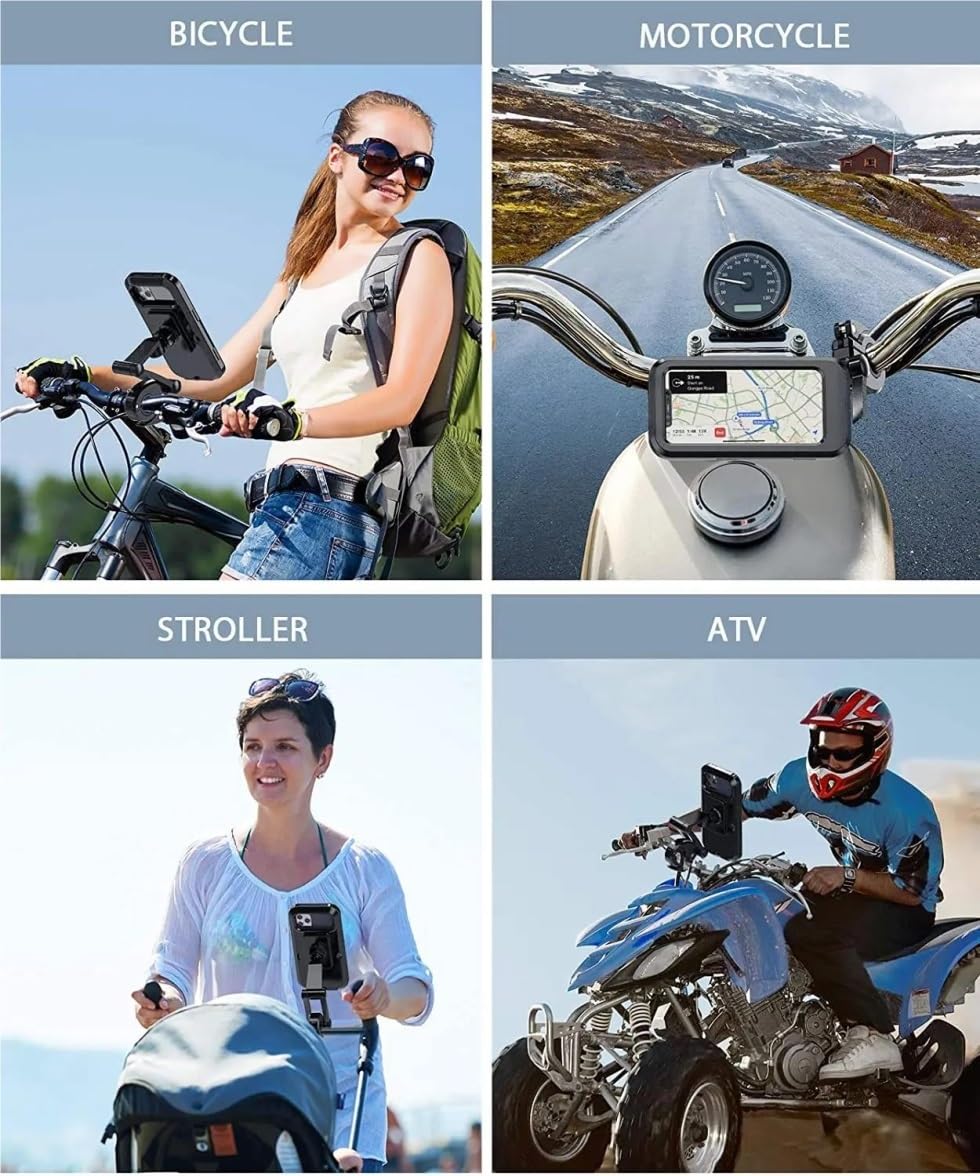 Supporto Telefono Impermeabile Bici Moto Universale Manubrio Accessori Ciclismo
