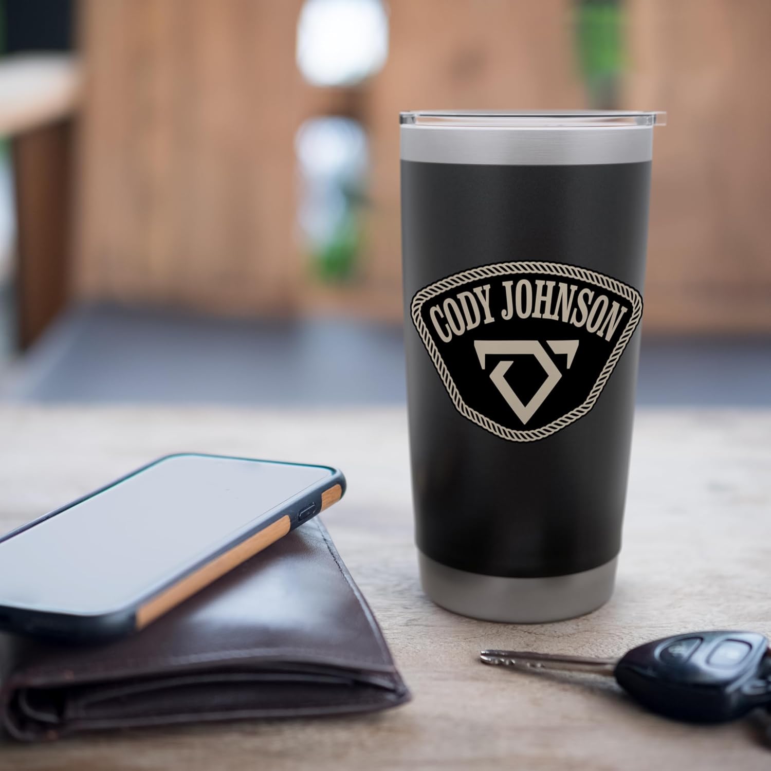 Cody Johnson Patch Stainless Steel Insulated Tumbler