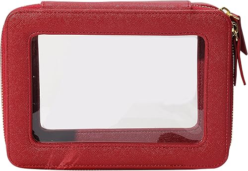 SANHECUN Neceser organizador cosmético impermeable con gancho colgante para viajar, Azul, Bolsa de lavado