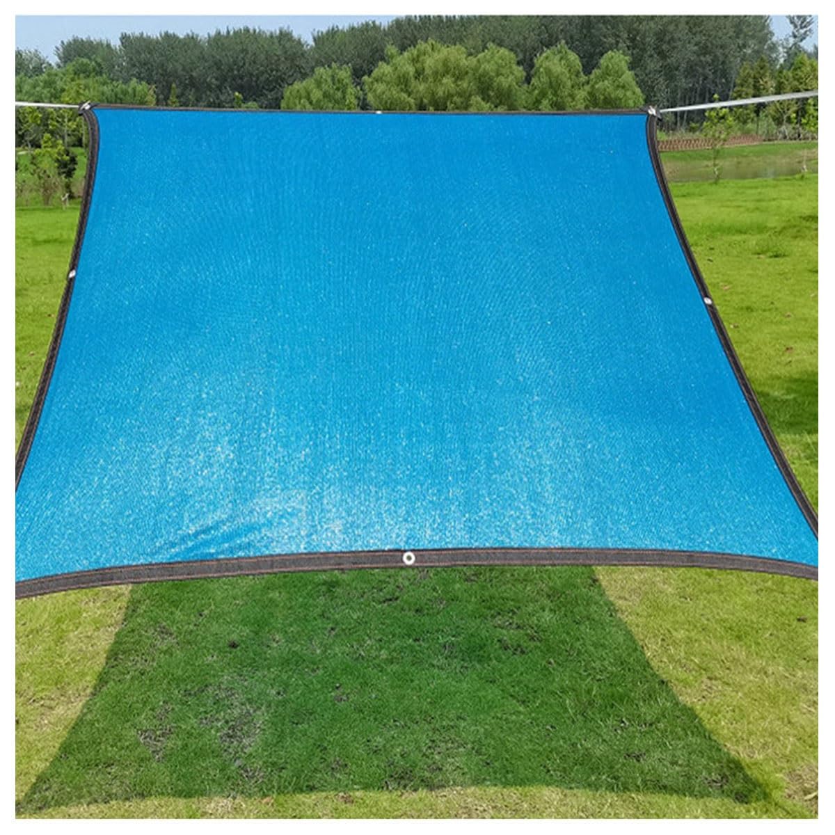 1m 2m 3.0m 4m 5m 6m 7m 8m 9m 10m 12m 15m Bleu Filet d'ombrage Voile d'ombrage Toile d'ombrage 90% de Protection UV pour Extérieur, Patio, Jardin(5x12m)