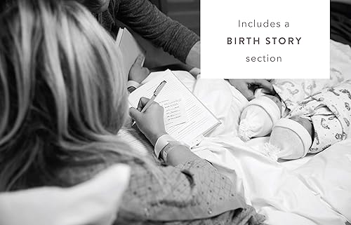 Miniatura 8 de Promptly Journals - Cuaderno de historia de la infancia, cuaderno de recuerdos para bebés desde el embarazo hasta los 18 años (lila en polvo)