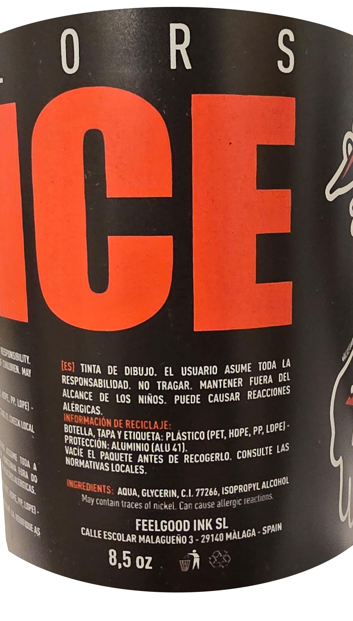 Vicious Black – Inchiostro per tatuaggi, la scelta per i tatuatori per oscuramento, lavoro nero pesante e disegni neri solidi, 250 ml