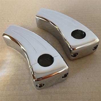 SMT-Chrome Handlebar Pullback Risers Compatible With Kawasaki Vulcan 800 900 1500 1600 1700 2000 Classic 1 [B075VLRDG3]