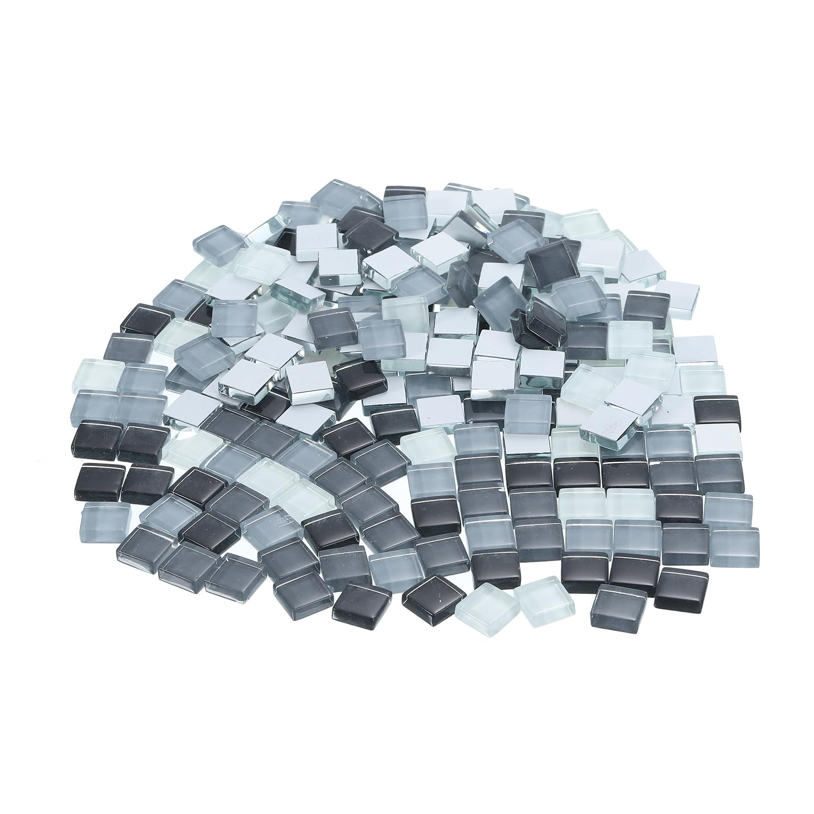 QUARKZMAN Quadratische Mosaikfliesen - 100g, 1x1cm, Keramik, Bunt, Für DIY & Heimdekoration