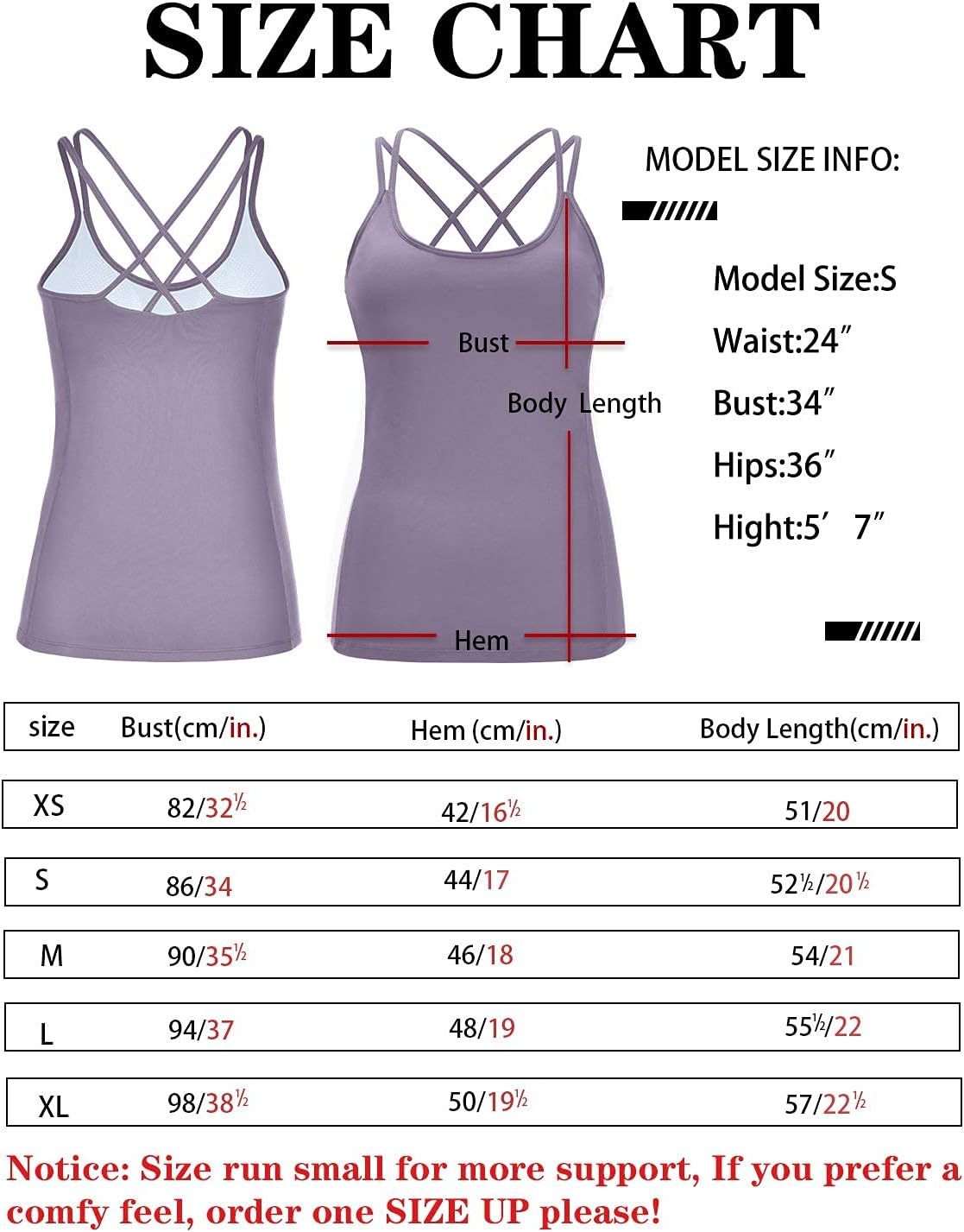 RUNNING GIRL Yoga Tank Tops for Women Built in Shelf Bra B/C Cups Strappy Back Activewear Workout Compression Tops - Image 7
