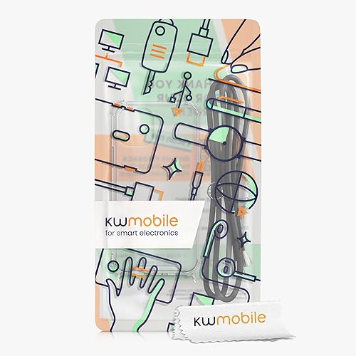 Miniatura 7 de kwmobile Funda cruzada compatible con Apple iPhone 12 Pro Max, funda transparente de TPU con correa de cable, color negro y transparente