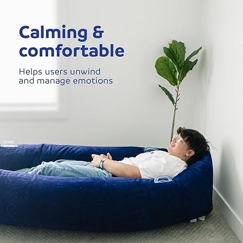 Miniatura 5 de Fun and Function Cozy Canoe - Peapod sensorial inflable para niños con problemas sensoriales y necesidades especiales, compresión terapéutica y