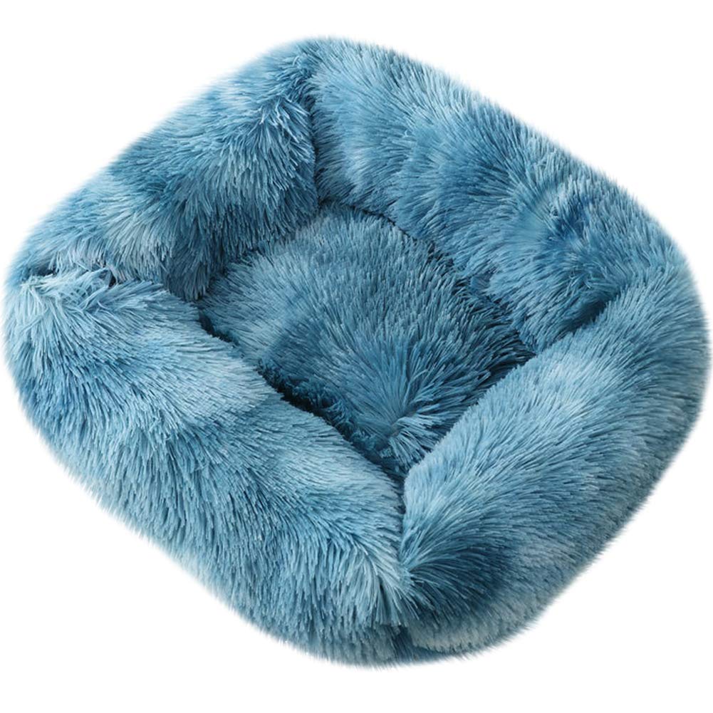 La La Pet® Donut Dog Cat Bed Cozy Cave Pet Bed Burrow Dog Bed Calming Cuddler Self-Warming Pet Bed Soft Plush Pet Cushion Improved Sleep for Cats