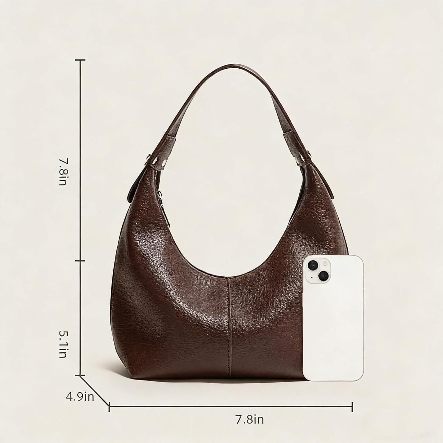 2026 Hobo Handbags, Vegan Leather Shoulder Bags for Women, Clutch Y2K Purse Handbags Tote Bag | Vegan Leather, Y2K Purse