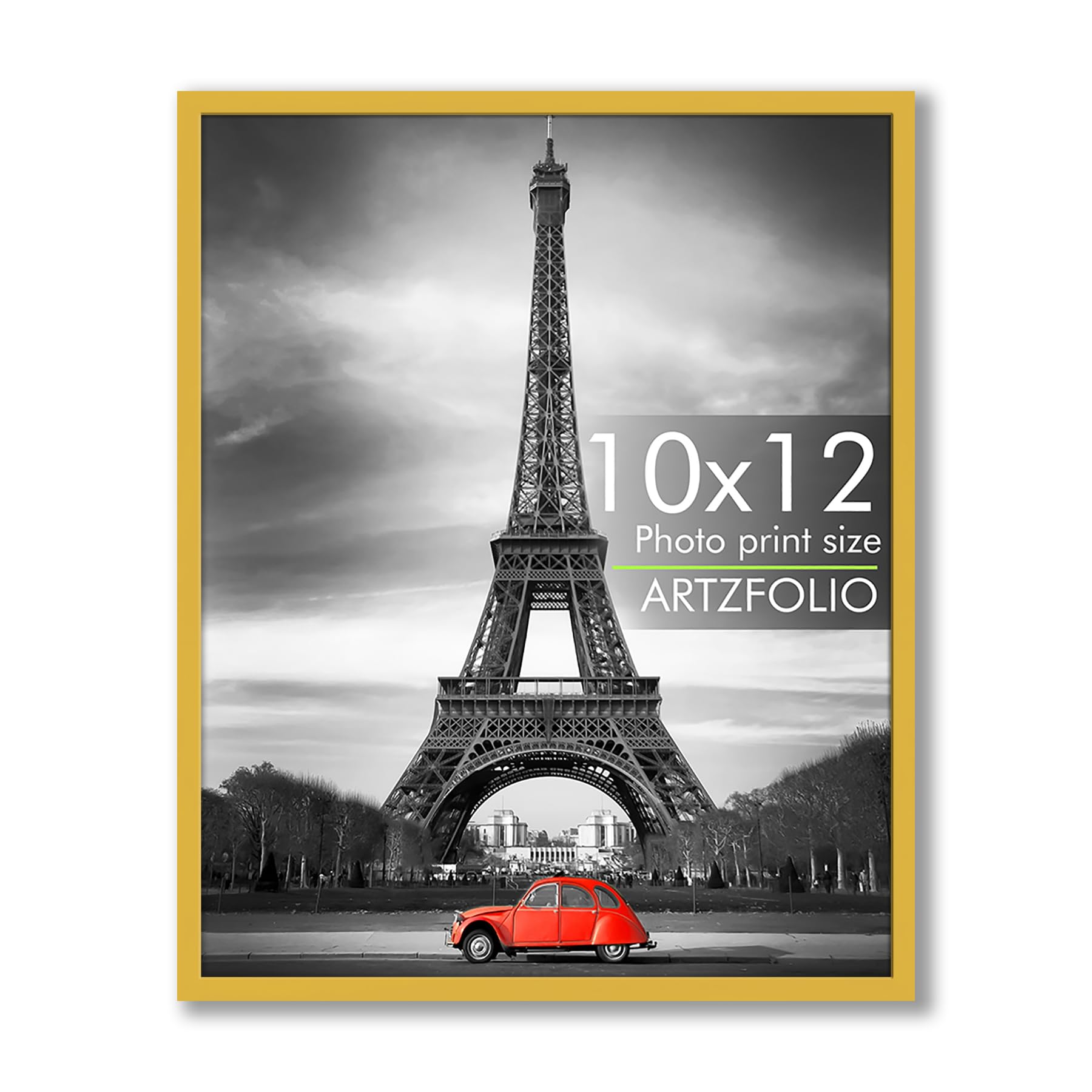 ArtzFolio Wall Photo Frame D564 | Wall Photo Frame Collage for Living Room | Picture Frames Bedroom, Home & Office Decoration | Golden | 10x12 inch (25x30 cms)