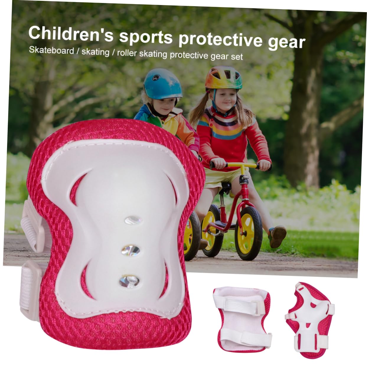 VICASKY Complete Kids Sports Safety Kit 6-in-1 Kids Protective Gear Wrist Elbow Knee Pads for Cycling Roller Skating Skating Ages 4-16